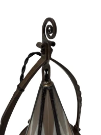 Art Deco Amsterdamse School Table Lamp by Amsterdamsche Kunstsmederij, 1920s